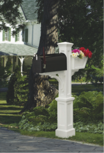 High-end vinyl posts are one type of mailbox offering. Photo: Mayne.