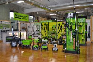 Greenworks lineup of lithium ion equipment | Photo by LM Staff.